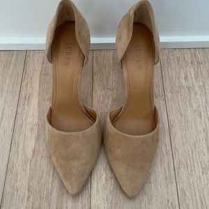 JCrew Suede Nude Pumps